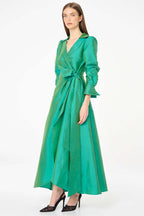 Portia Dress in Emerald