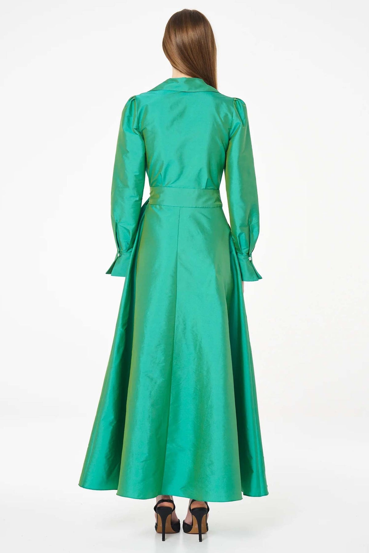 Portia Dress in Emerald