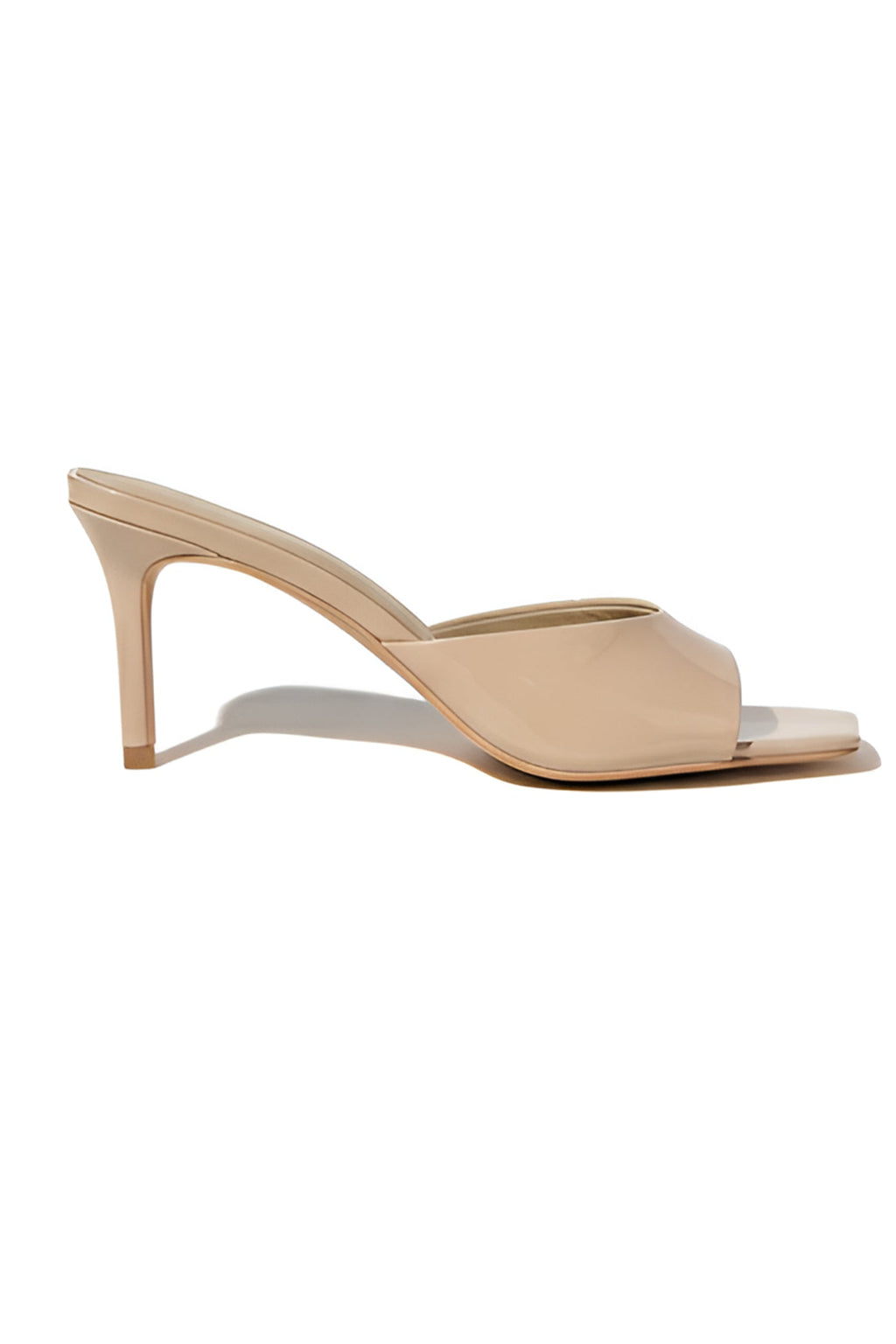 Preetence Patent Leather Heels in Latte