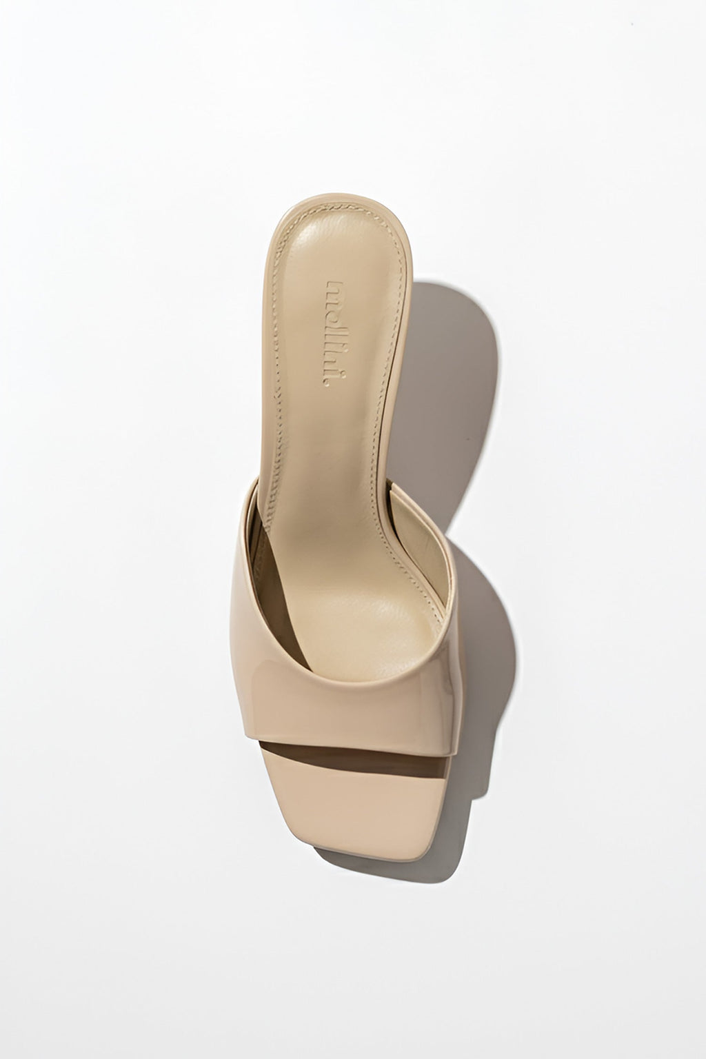 Preetence Patent Leather Heels in Latte