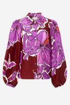 Printed Blouse in Soft Orchid