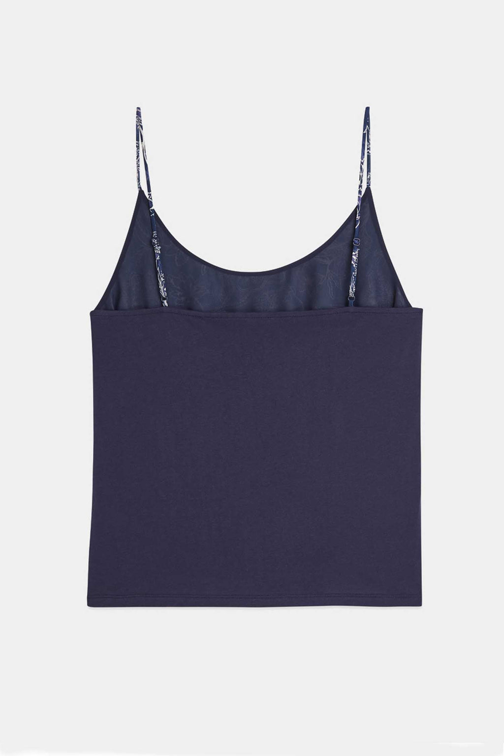 Printed Jersey Back Tank Top in Lucky Bandana Dress Blues