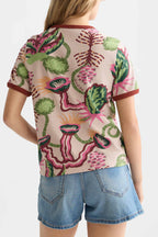 Printed Regular-Fit T-Shirt in Desert Floral Canyon Clay