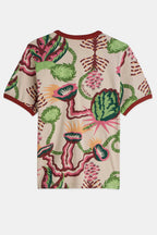 Printed Regular-Fit T-Shirt in Desert Floral Canyon Clay
