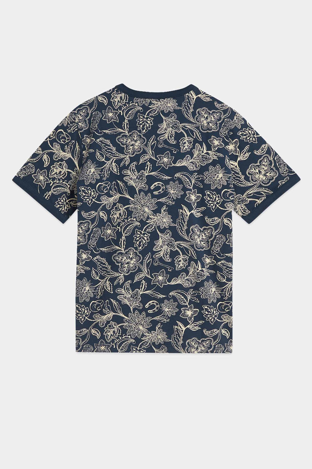 Printed Regular-Fit T-Shirt in Lucky Bandana Dress Blues