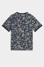Printed Regular-Fit T-Shirt in Lucky Bandana Dress Blues