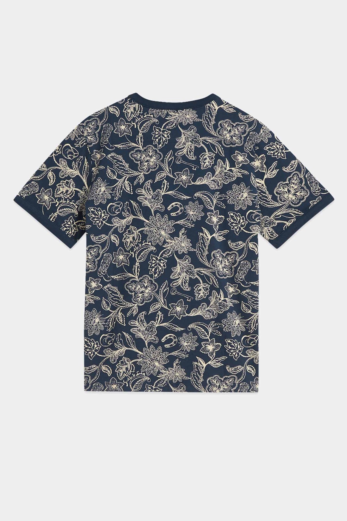 Printed Regular-Fit T-Shirt in Lucky Bandana Dress Blues