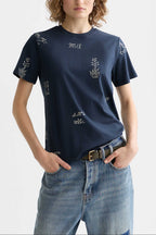 Printed Regular Fit T-Shirt in Carbon