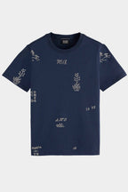 Printed Regular Fit T-Shirt in Carbon