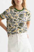 Printed Regular-Fit T-Shirt in Lucky Bandana Multi Parsnip