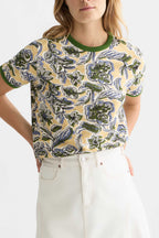 Printed Regular-Fit T-Shirt in Lucky Bandana Multi Parsnip