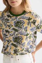 Printed Regular-Fit T-Shirt in Lucky Bandana Multi Parsnip