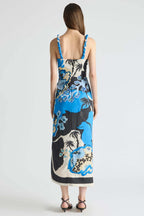 Pulse Twisted Strap Dress in Ultramarine