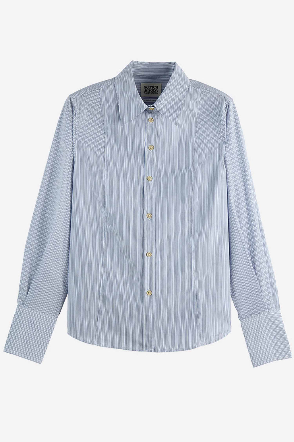 Regular Fit Poplin Shirt in Infinity Stripe