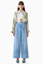 Relaxed Collared Shirt with Pocket in Art For The Empress
