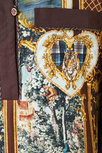 Relaxed Collared Shirt with Pocket in Animals In The Palace