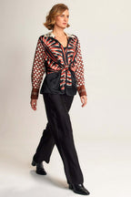 Reyna Tie Waist Shirt in Rodeo | FINAL SALE