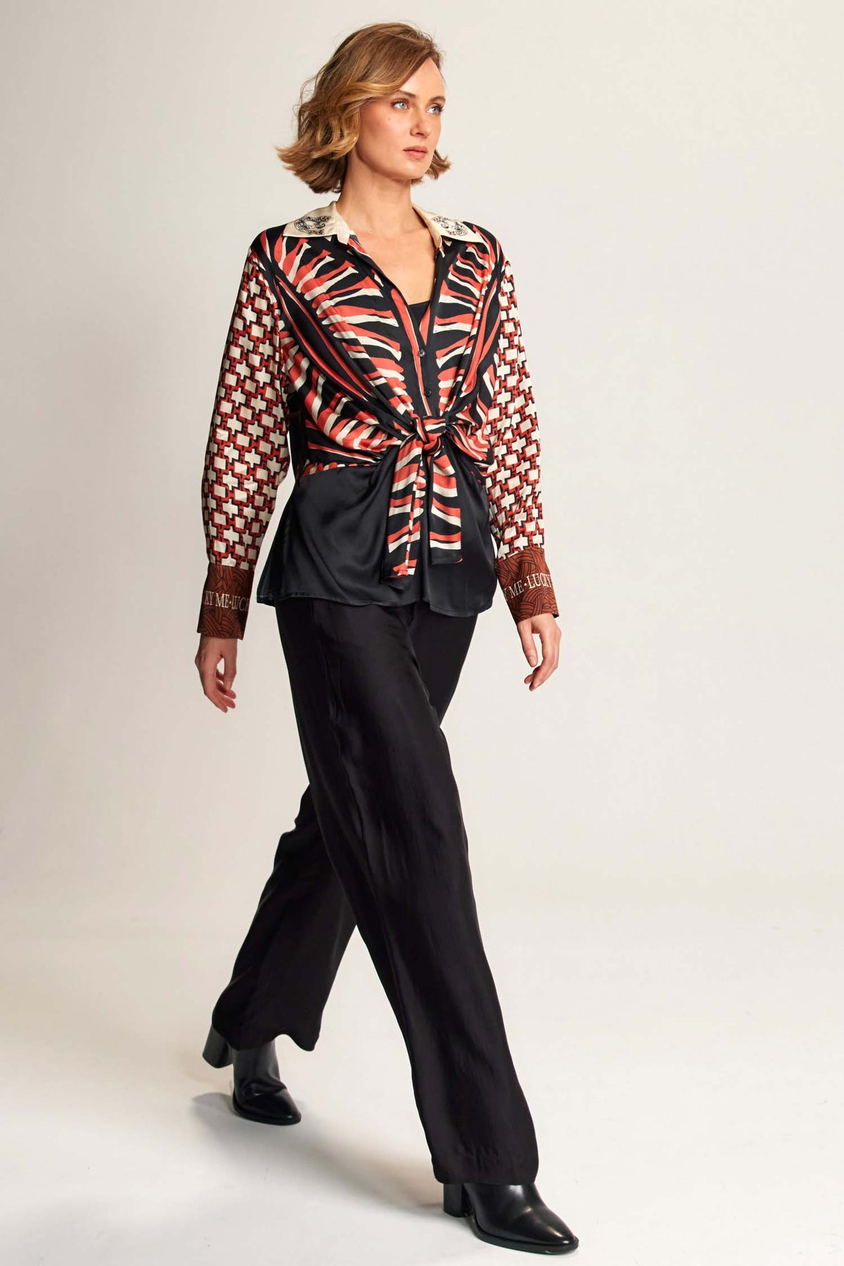 Reyna Tie Waist Shirt in Rodeo | FINAL SALE