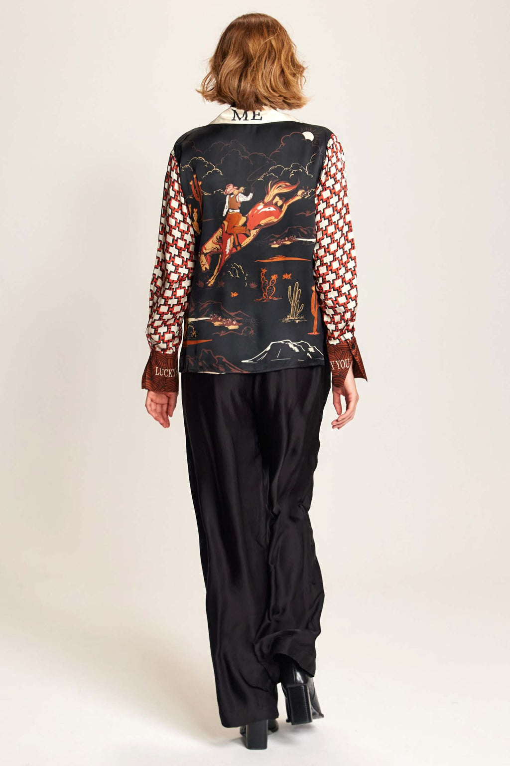 Reyna Tie Waist Shirt in Rodeo | FINAL SALE
