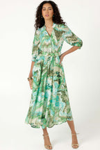 Rhodes Skirt in Green Turquoise