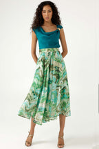 Rhodes Skirt in Green Turquoise