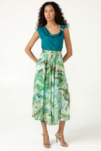 Rhodes Skirt in Green Turquoise