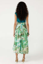 Rhodes Skirt in Green Turquoise