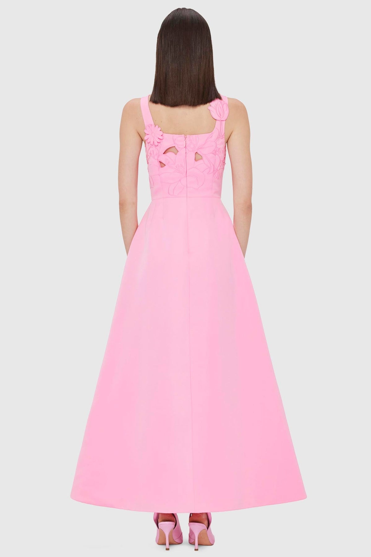 Rianne Applique Maxi Dress in Baby Pink | FINAL SALE