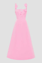 Rianne Applique Maxi Dress in Baby Pink | FINAL SALE