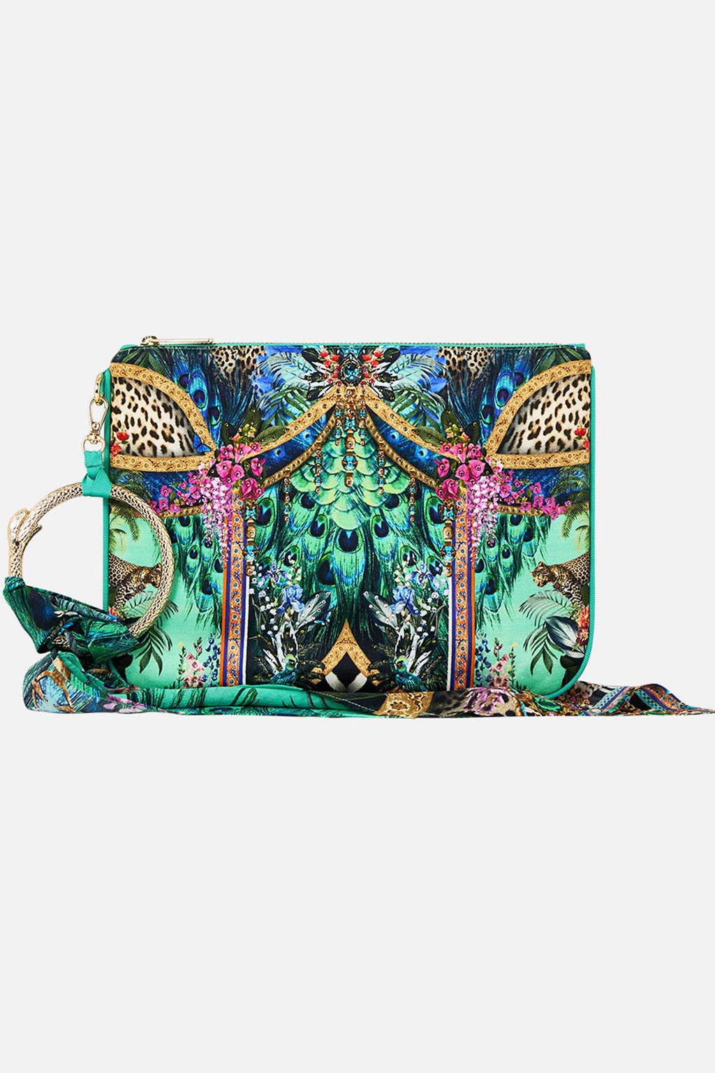 Ring Scarf Clutch in Animal Alchemy