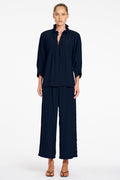 Roman Blouse in Navy