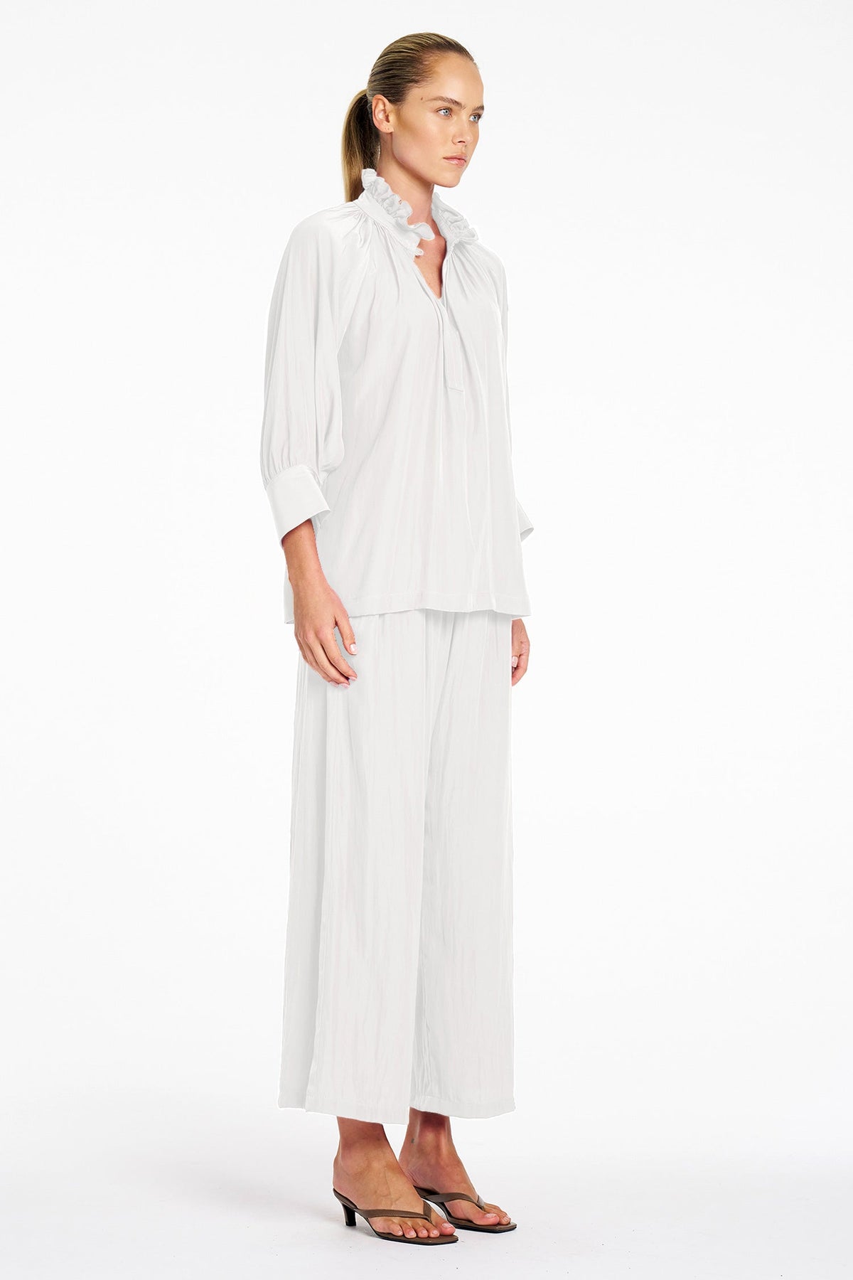 Roman Blouse in White