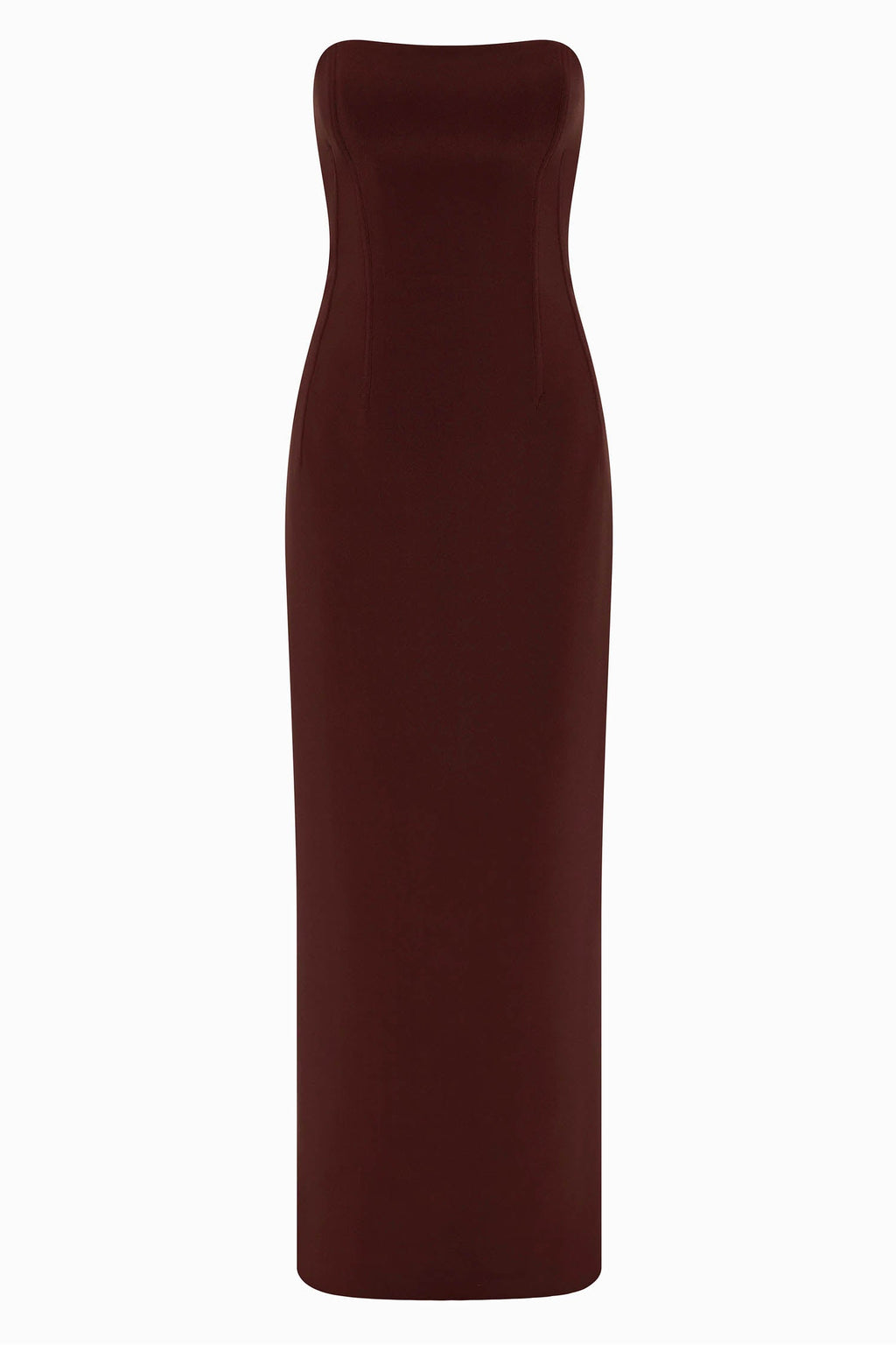 Romee Strapless Maxi Dress in Raisin