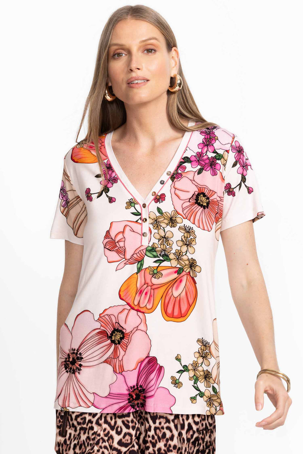 Rosabelia Janie Fav SS Henley Tee