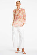 Ruffle Resort Top in Misty