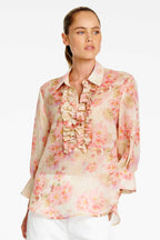 Ruffle Resort Top in Misty