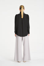 Rufflet Blouse in Black