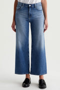 Saige Wide Leg Crop Jeans - Bell Canyon