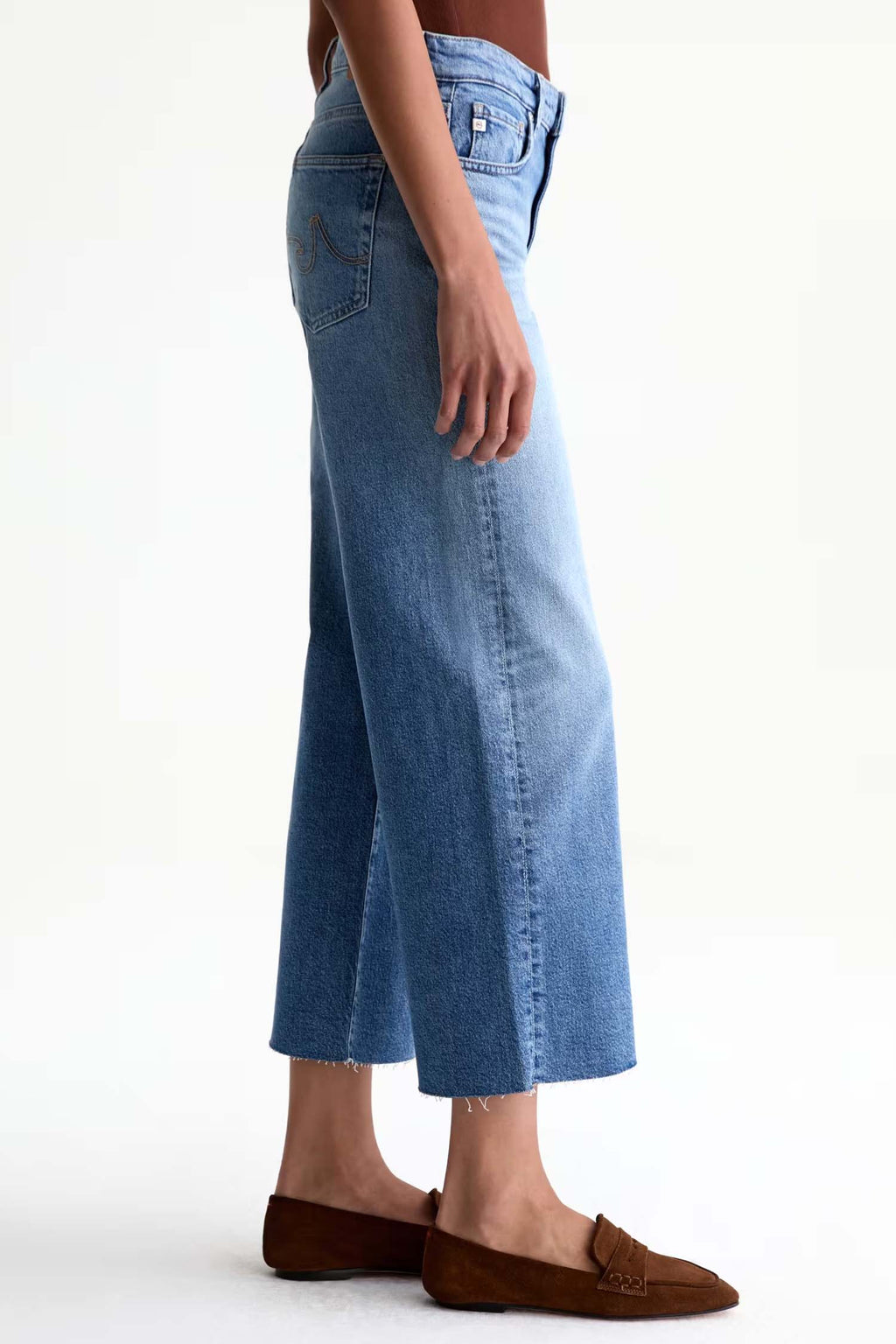 Saige Wide Leg Crop Jean in 17 Years Duet