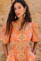 Scenic Dress in Marigold Glow