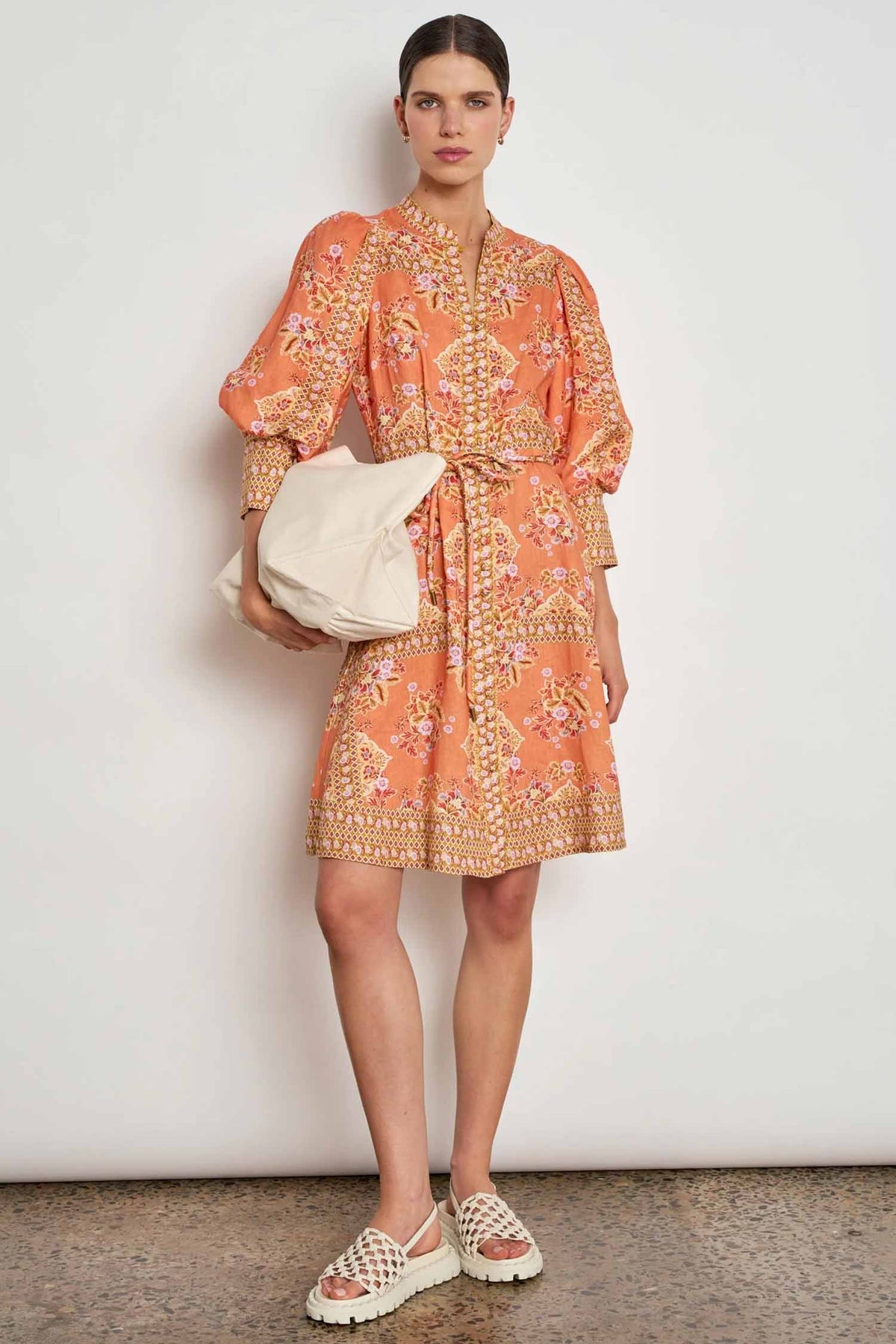 Scenic Dress in Marigold Glow