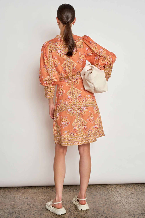 Scenic Dress in Marigold Glow