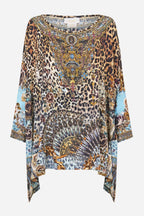 Scoop Neck Slouch Tee in Fiesta, Siesta, Repeat