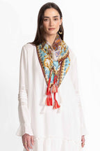 Scroll Silk Scarf