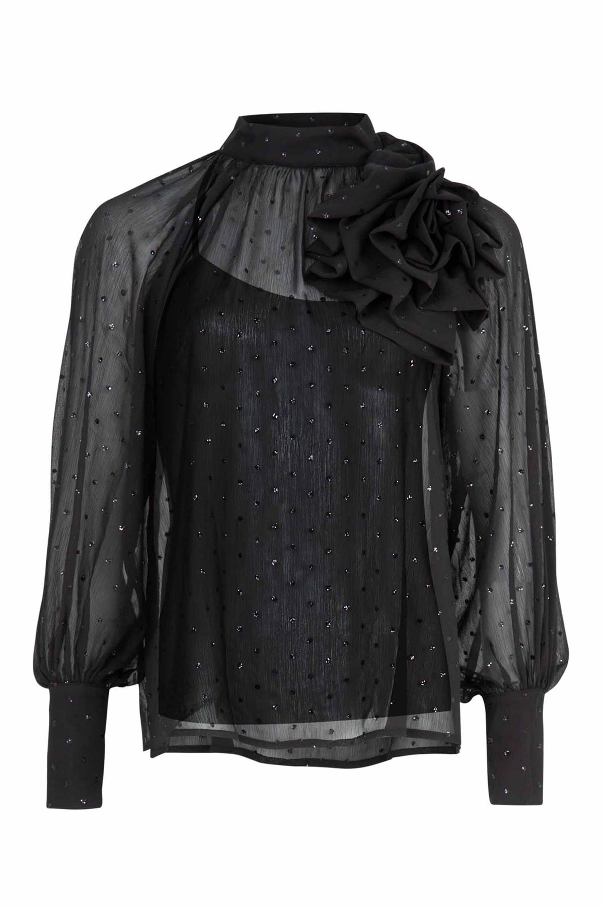 Sew Fancy Blouse in Black
