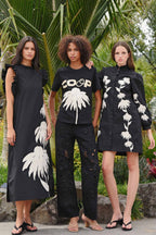 Sewing The Seeds Dress in Black & Cream