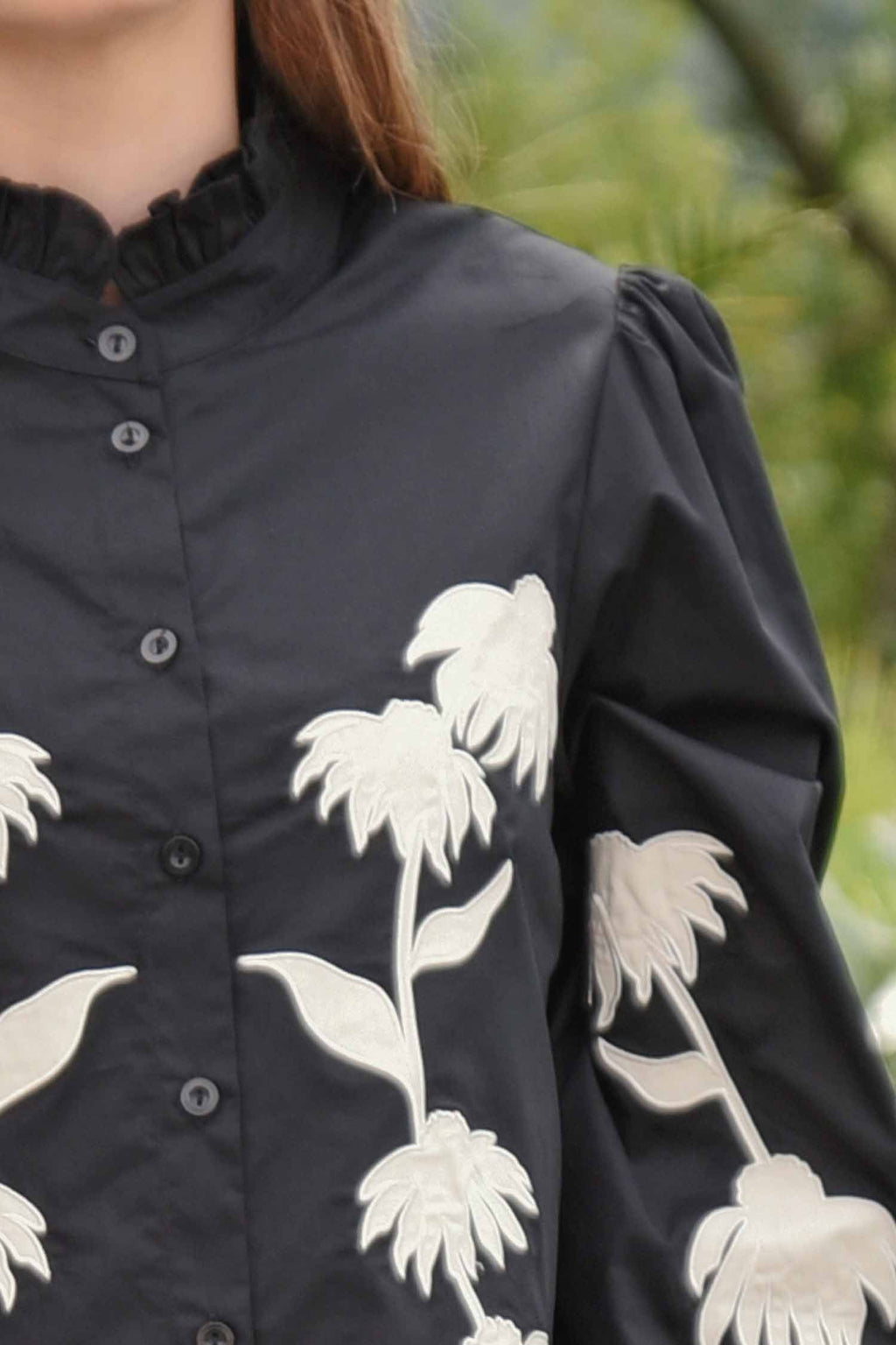 Sewing The Seeds Dress in Black & Cream
