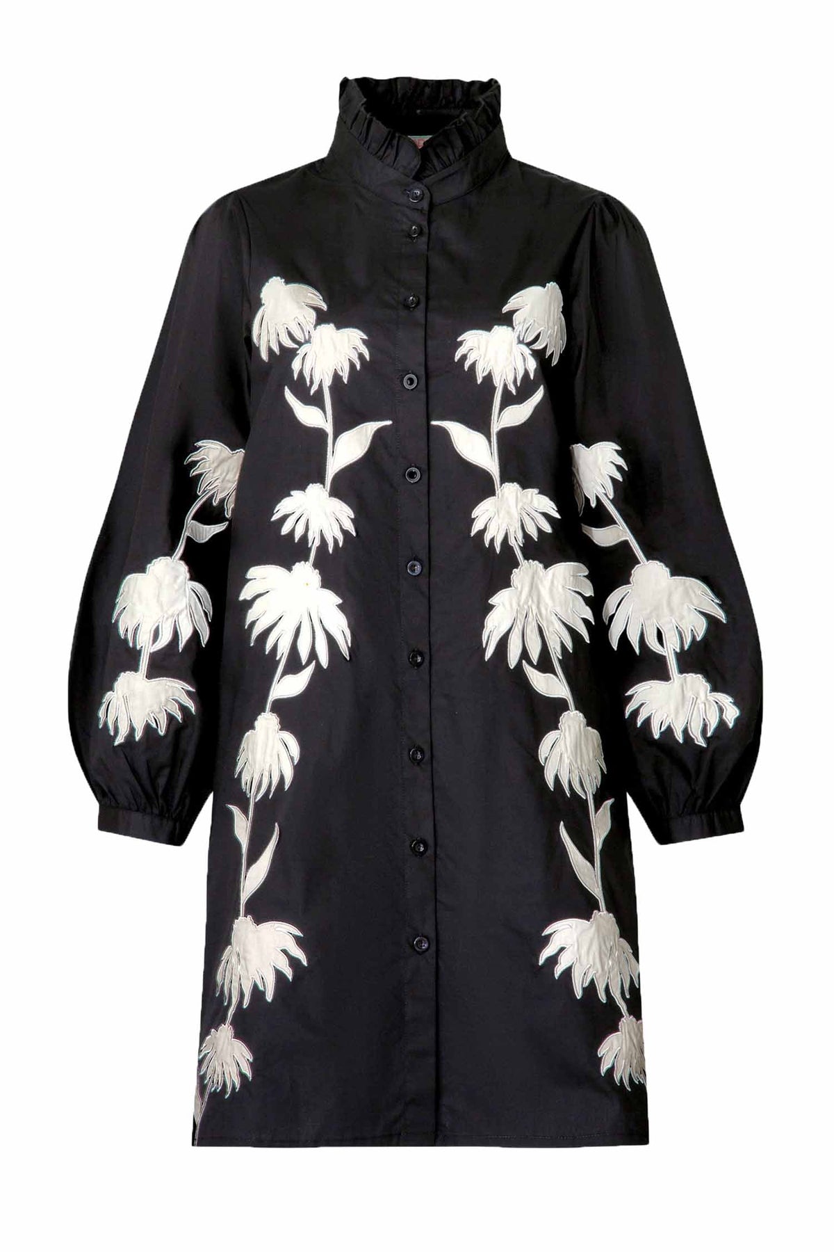 Sewing The Seeds Dress in Black & Cream