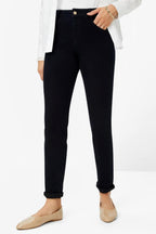 Shakira Slim-Fit Jeans in Clean Blue Black