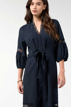 Shalini Midi Dress in Indigo